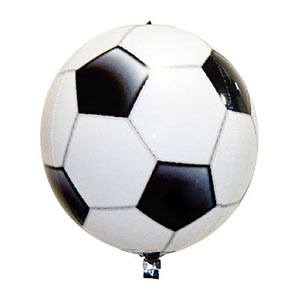 メタリック風船　サッカーボール
