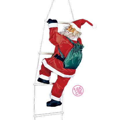 サンタ人形 はしご 165cm 通販 販売