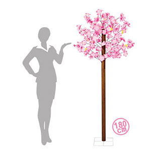 造花　お手軽立木スタンド　桜　180cm